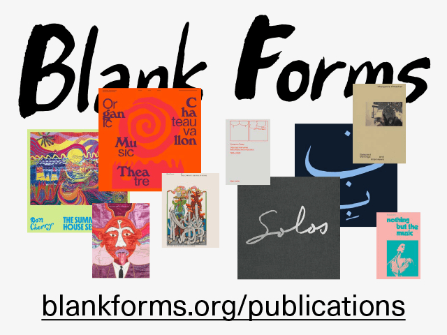 Blank Forms Editions
